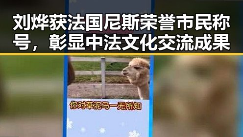 刘烨获法国尼斯荣誉市民称号,彰显中法文化交流成果